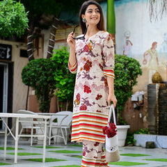 Classic Printed Coord Set for Daily and Casual Wear