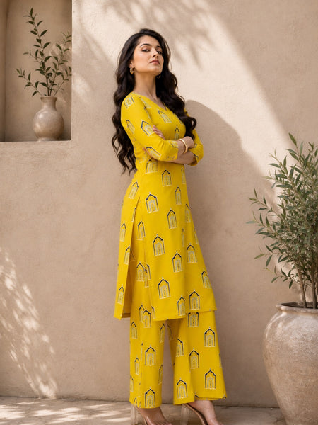 Classic Printed Coord Set for Daily and Casual Wear