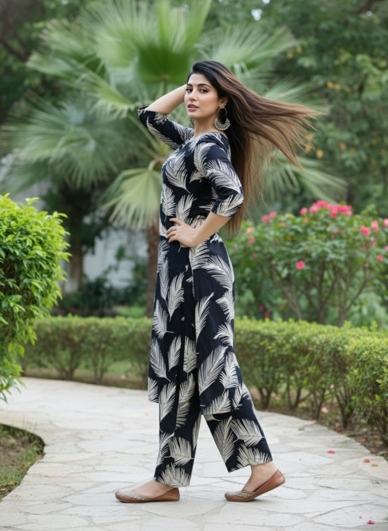 Classic Printed Coord Set for Daily and Casual Wear