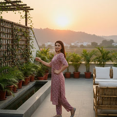 Classic Printed Coord Set for Daily and Casual Wear