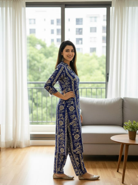 Classic Printed Coord Set for Daily and Casual Wear