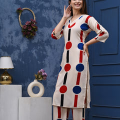 Classic Printed Coord Set for Daily and Casual Wear