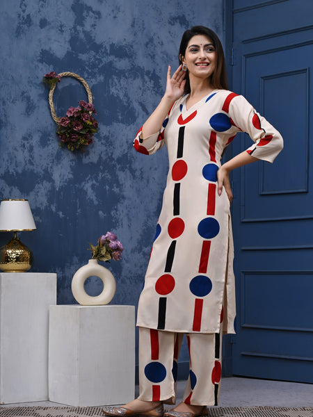 Classic Printed Coord Set for Daily and Casual Wear