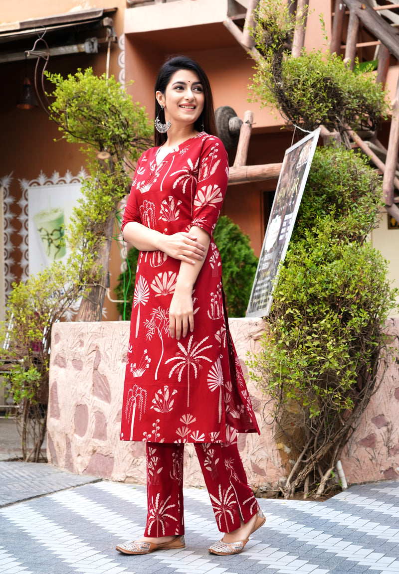 Classic Printed Coord Set for Daily and Casual Wear