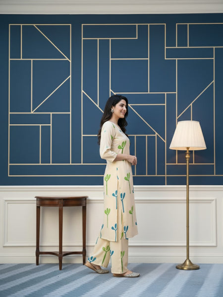 Classic Printed Coord Set for Daily and Casual Wear