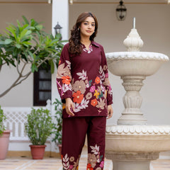 Classic Printed Coord Set for Daily and Casual Wear