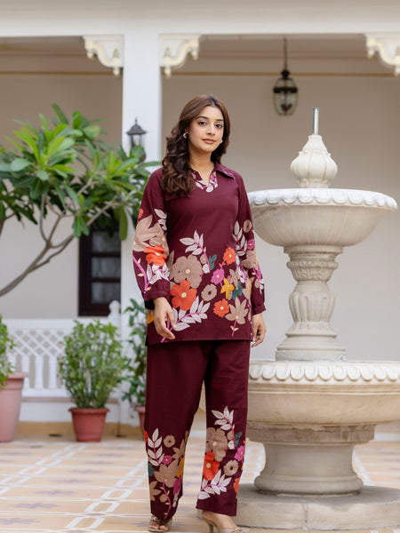 Classic Printed Coord Set for Daily and Casual Wear