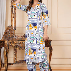 Classic Printed Coord Set for Daily and Casual Wear