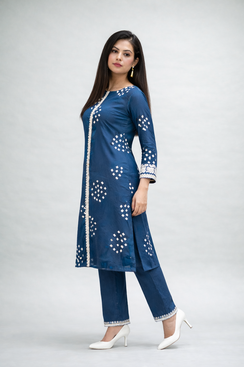 Classic Embroidered Coord Set for Daily and Casual Wear