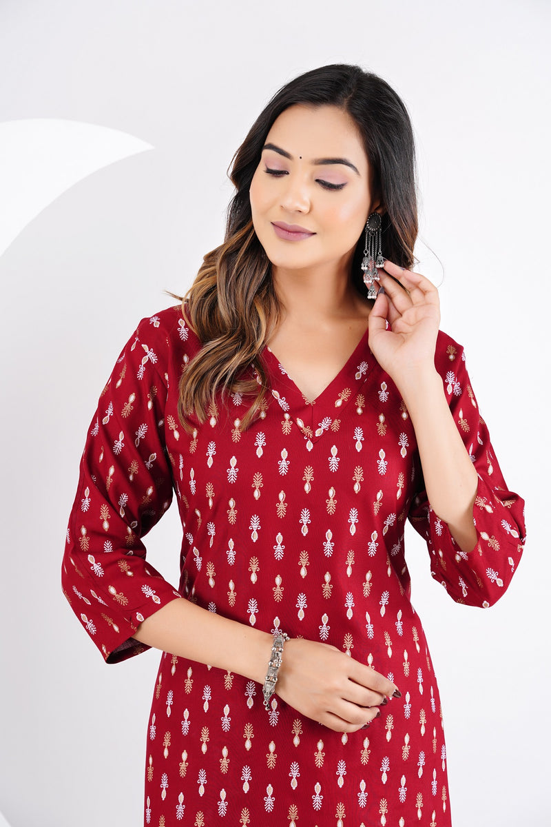 Classic Printed Coord Set for Daily and Casual Wear