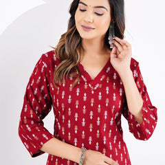 Classic Printed Coord Set for Daily and Casual Wear