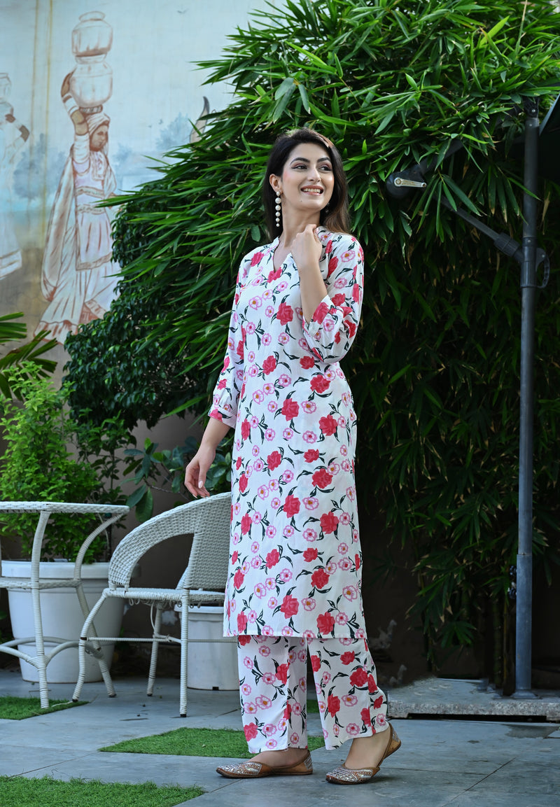 Classic Printed Coord Set for Daily and Casual Wear