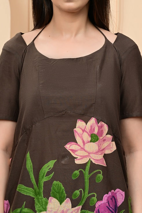 Trendy Printed Coord Set with Short Kurti and Palazzo