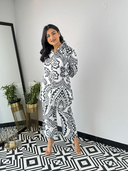 Classic Printed Coord Set for Daily and Casual Wear