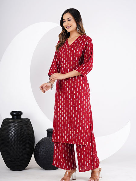 Classic Printed Coord Set for Daily and Casual Wear