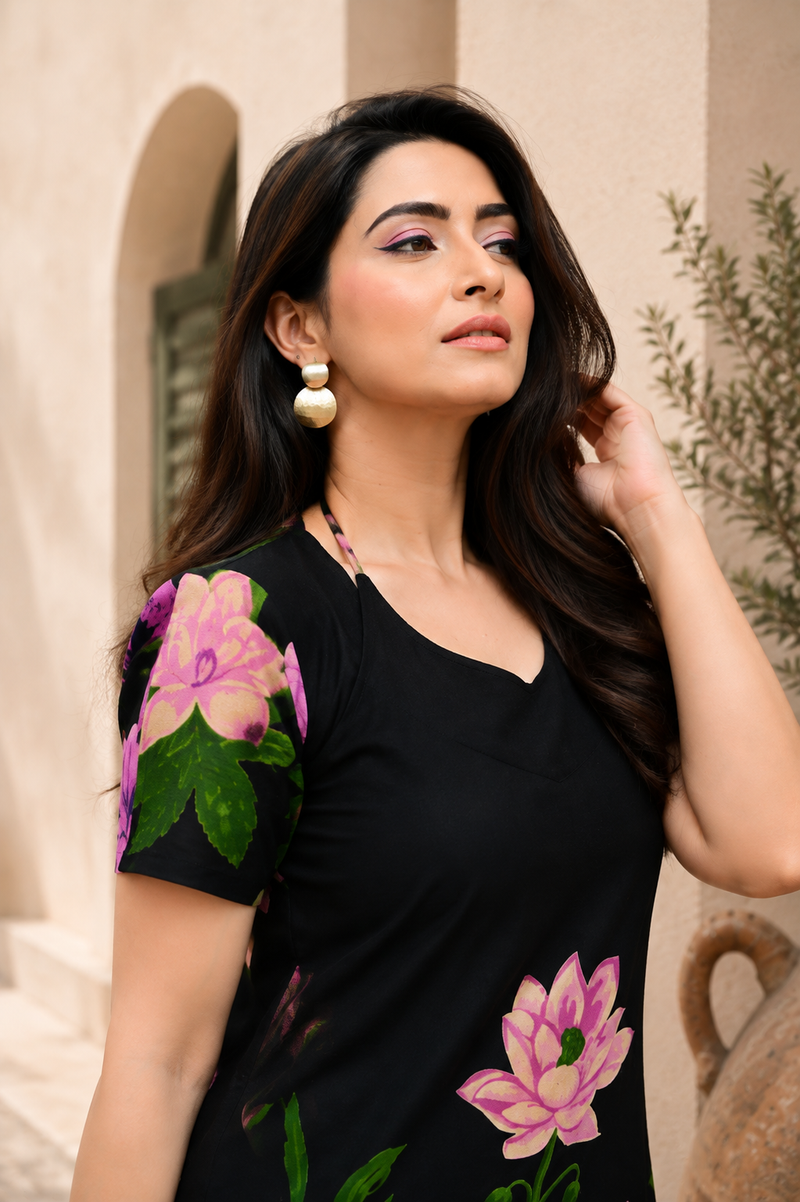 Trendy Printed Coord Set with Short Kurti and Palazzo