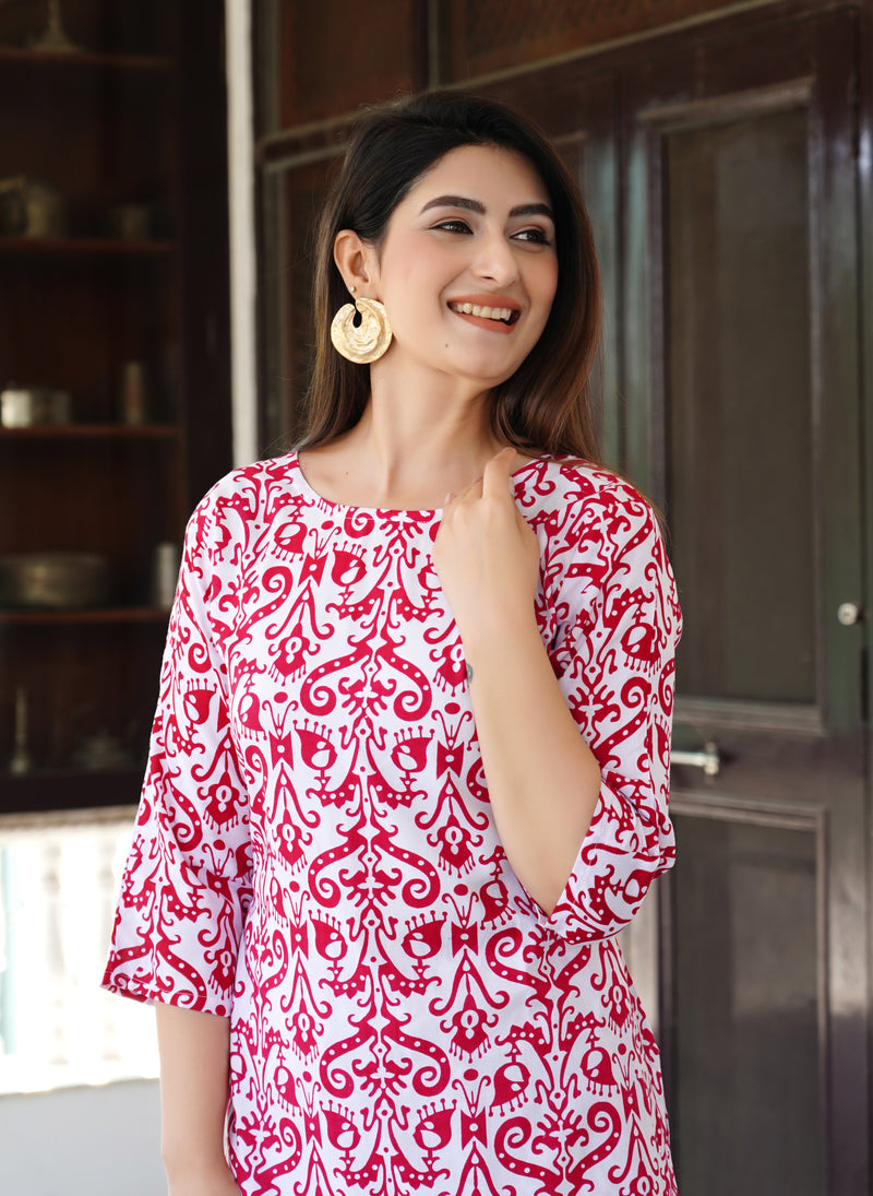 Classic Printed Coord Set for Daily and Casual Wear