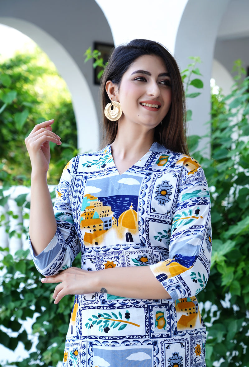 Classic Printed Coord Set for Daily and Casual Wear