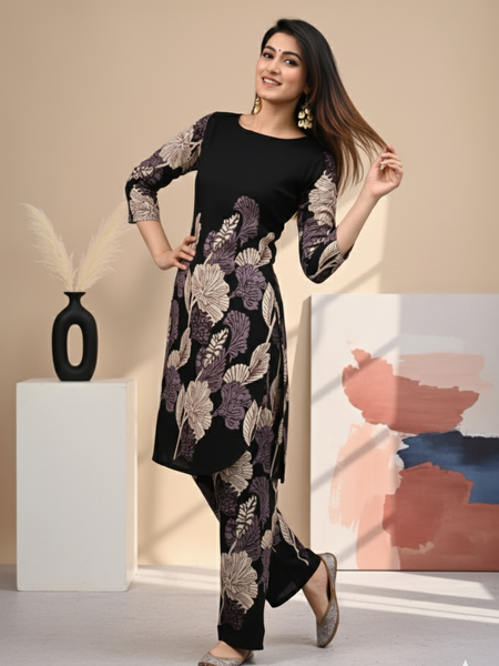 Classic Printed Coord Set for Daily and Casual Wear