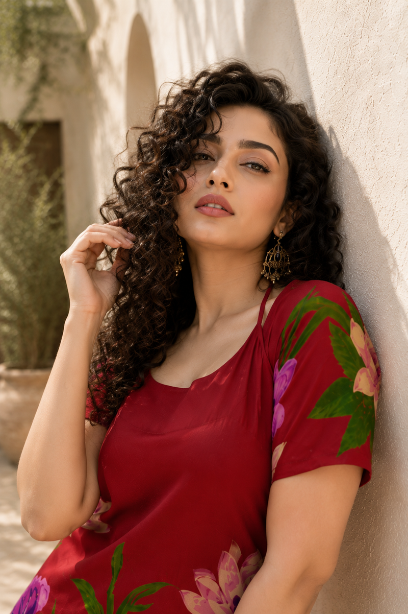 Trendy Printed Coord Set with Short Kurti and Palazzo