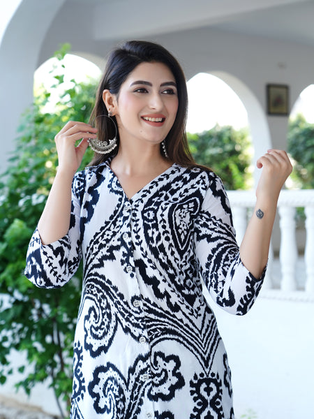 Classic Printed Coord Set for Daily and Casual Wear