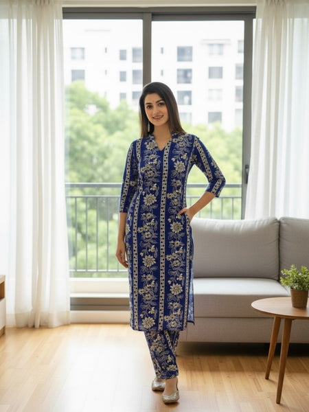 Classic Printed Coord Set for Daily and Casual Wear