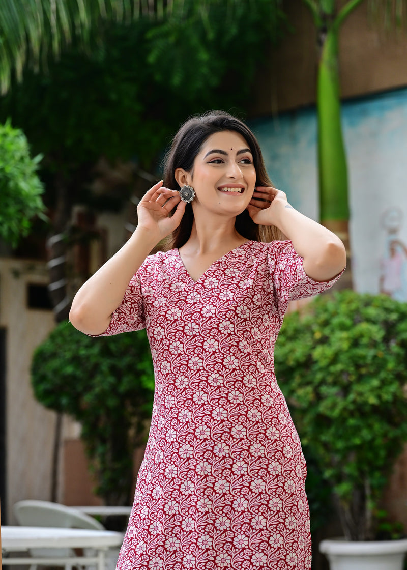 Classic Printed Coord Set for Daily and Casual Wear