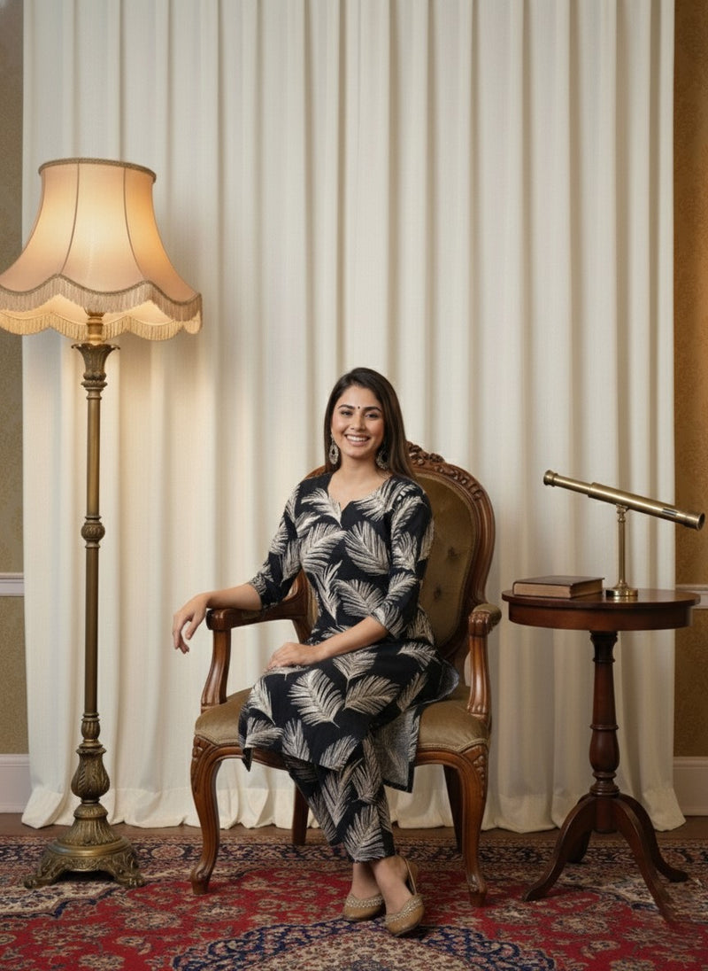 lassic Printed Coord Set for Daily and Casual Wear