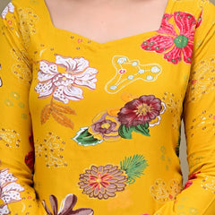 Short Length Full-sleeve Kurti with Corset Back Dori