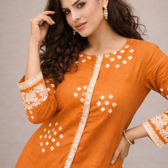 Classic Embroidered Coord Set for Daily and Casual Wear