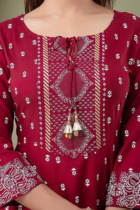 Rich Maroon Traditional Suit Set for Women with Dupatta & Pant Included