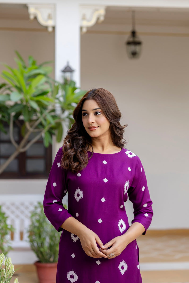 Classic Printed Coord Set for Daily and Casual Wear