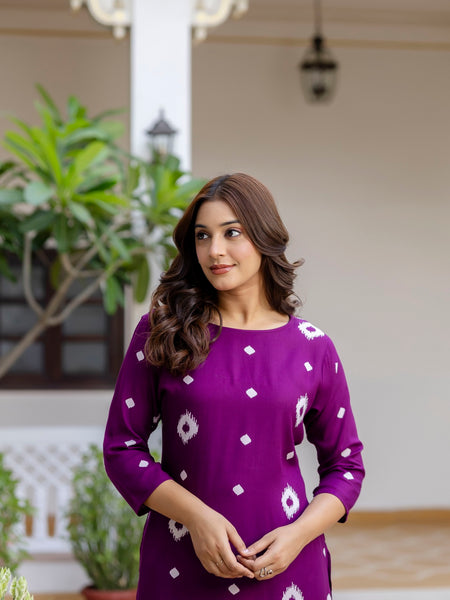 Classic Printed Coord Set for Daily and Casual Wear