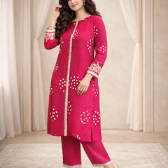 Classic Embroidered Coord Set for Daily and Casual Wear