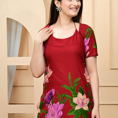 Trendy Printed Coord Set with Short Kurti and Palazzo