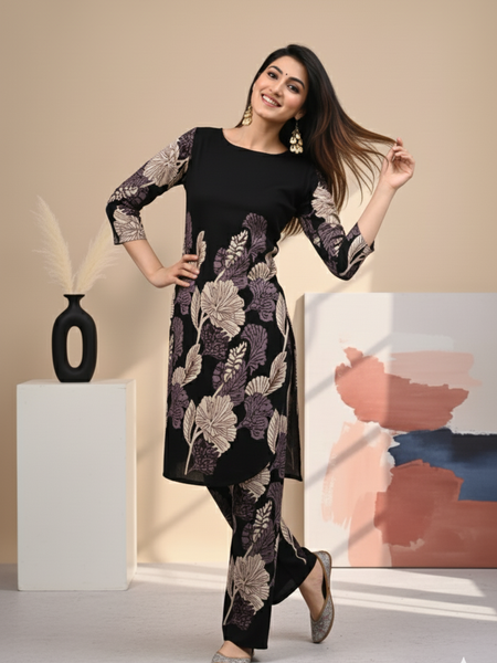 Classic Printed Coord Set for Daily and Casual Wear