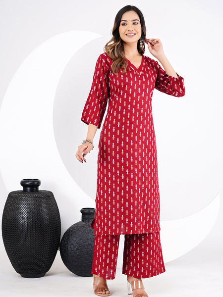 Classic Printed Coord Set for Daily and Casual Wear