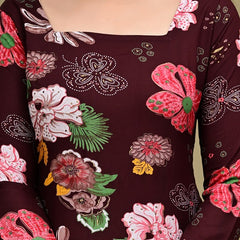Short Length Full-sleeve Kurti with Corset Back Dori