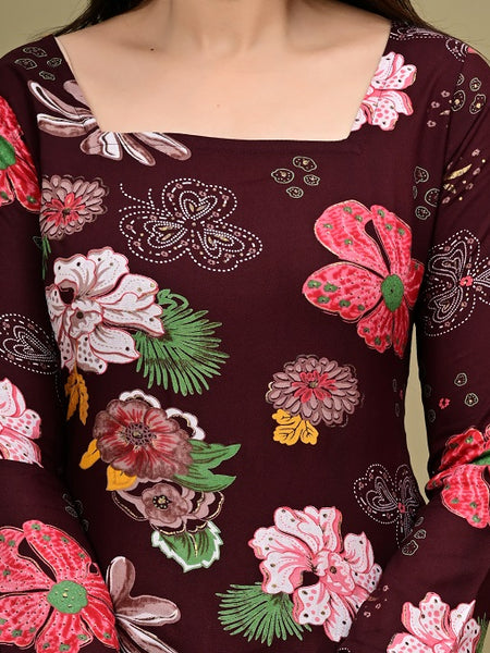 Short Length Full-sleeve Kurti with Corset Back Dori