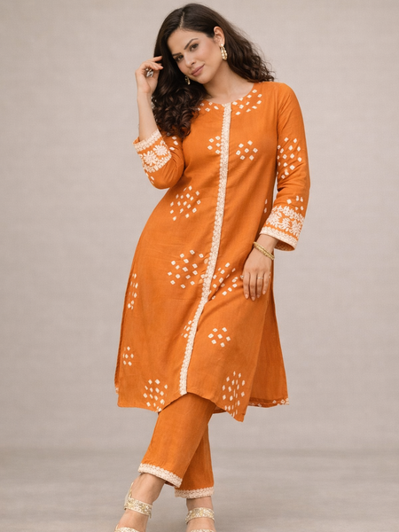 Classic Embroidered Coord Set for Daily and Casual Wear