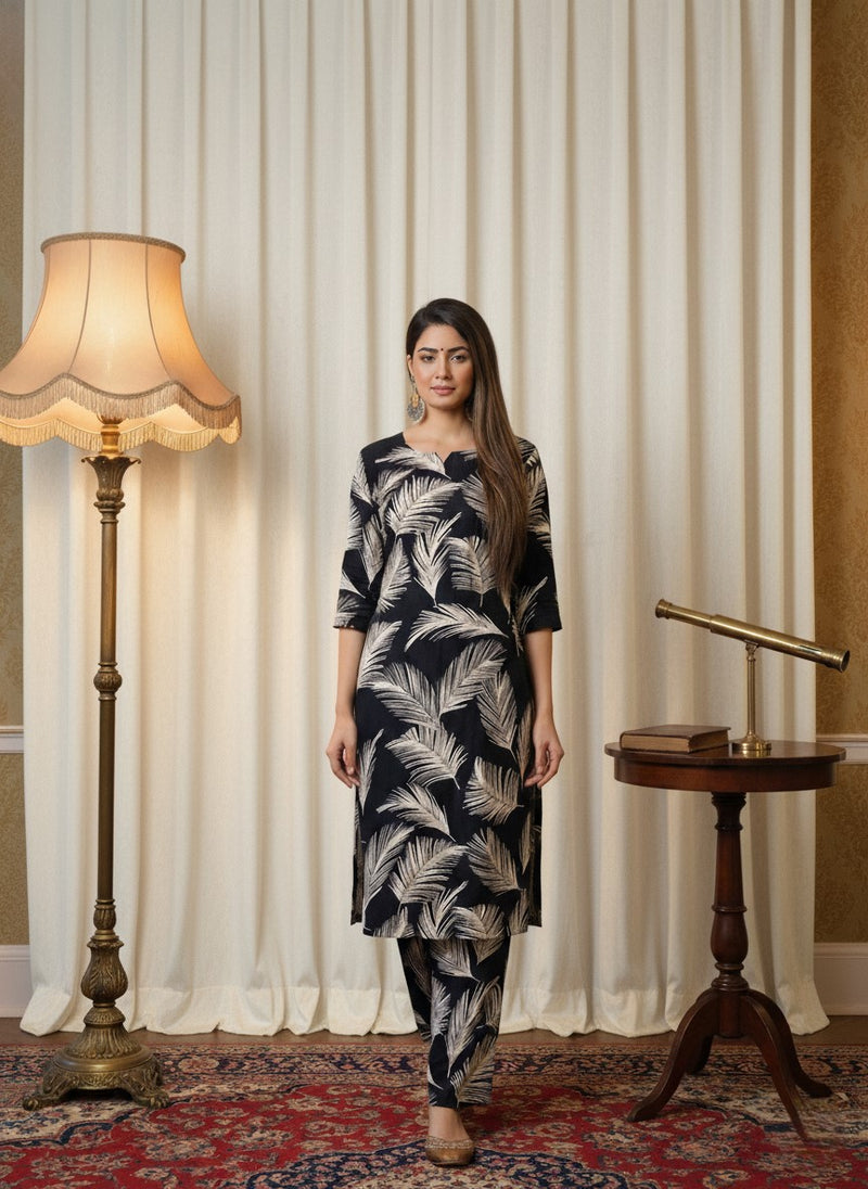 lassic Printed Coord Set for Daily and Casual Wear