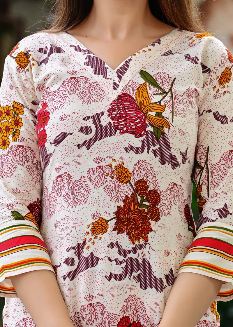 Classic Printed Coord Set for Daily and Casual Wear