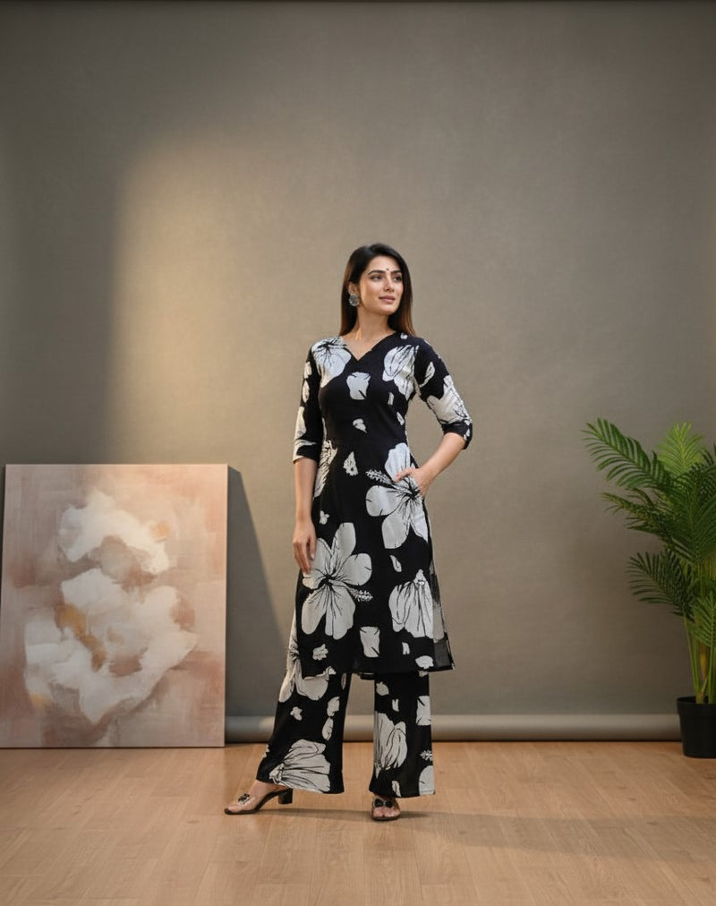 Classic Printed Coord Set for Daily and Casual Wear