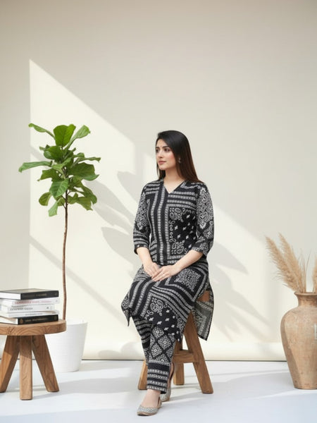 Classic Printed Coord Set for Daily and Casual Wear