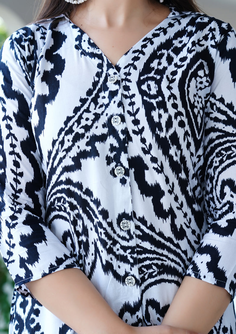 Classic Printed Coord Set for Daily and Casual Wear