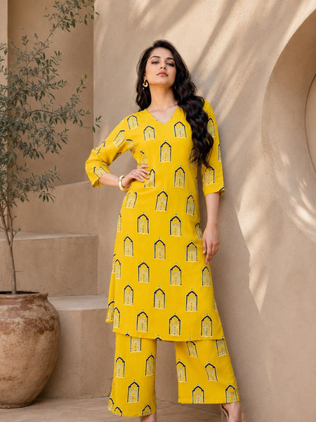 Classic Printed Coord Set for Daily and Casual Wear