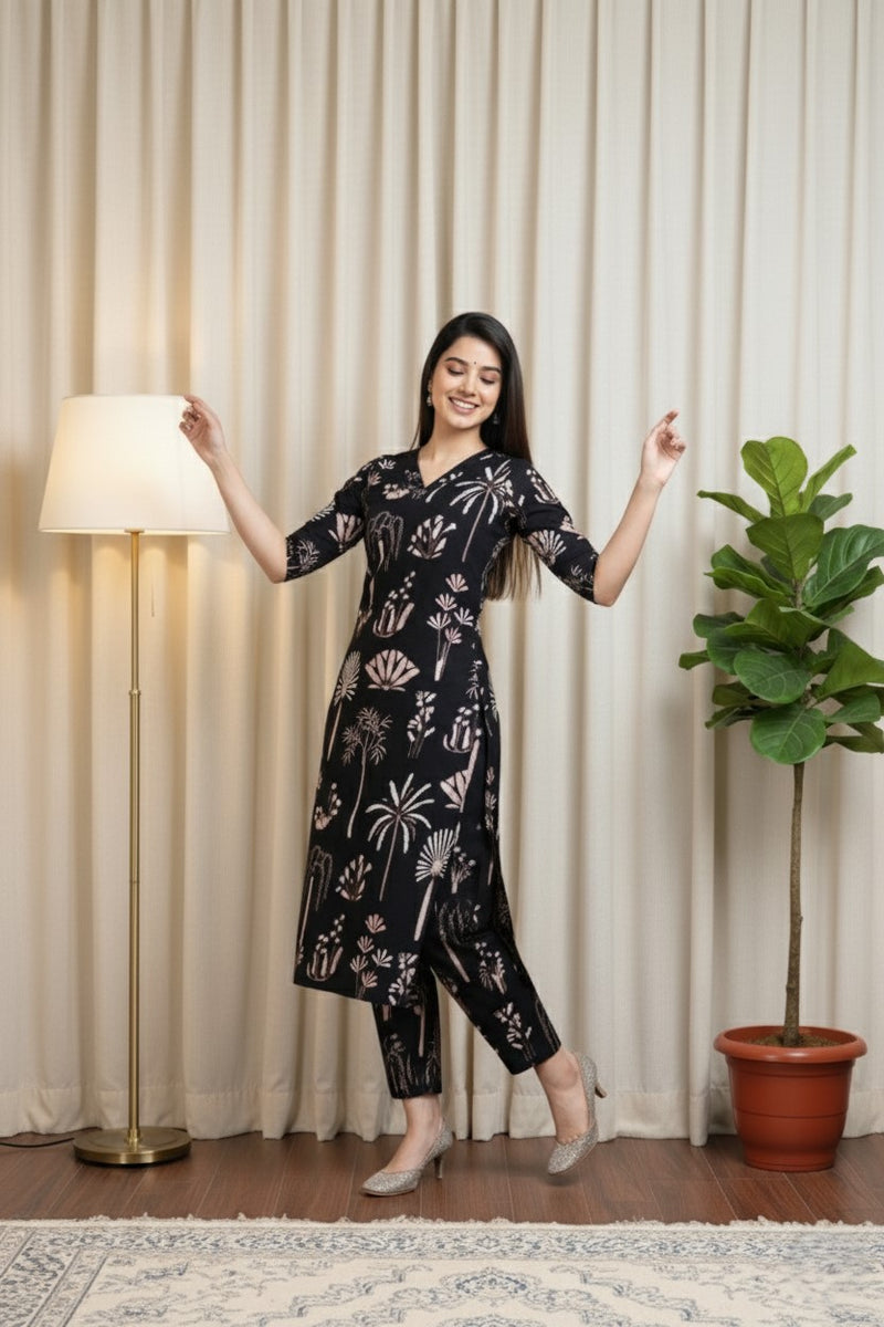 Classic Printed Coord Set for Daily and Casual Wear