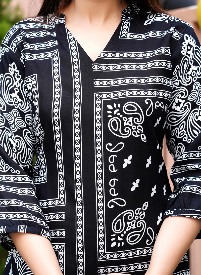 Classic Printed Coord Set for Daily and Casual Wear