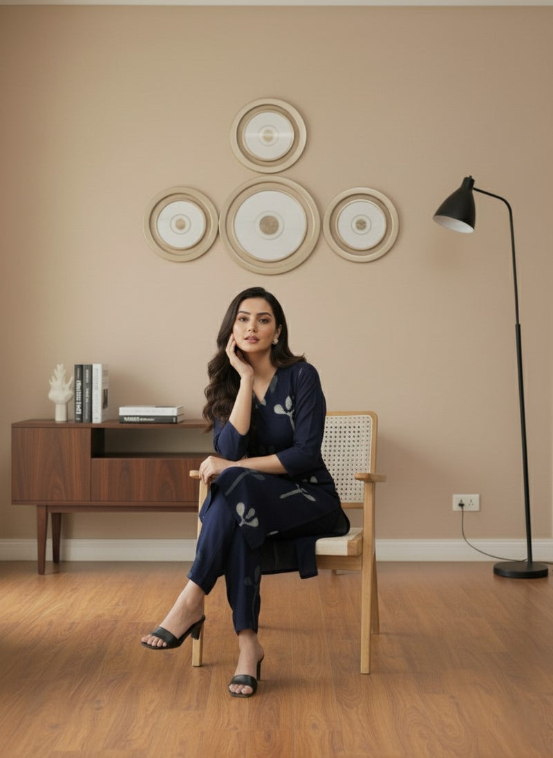 Classic Printed Coord Set for Daily and Casual Wear