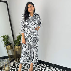 Classic Printed Coord Set for Daily and Casual Wear